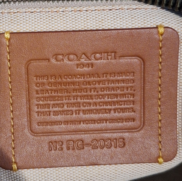 Coach Large Leather Travel Bag - Picture 6 of 12